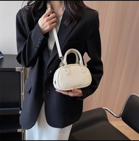 Solid Color Cross Body Hand Bag